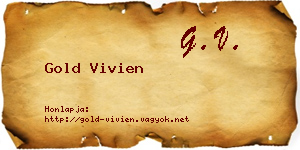 Gold Vivien névjegykártya