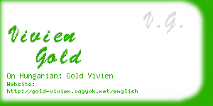 vivien gold business card